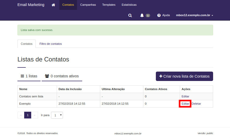 Como Criar Listas De Contatos No Email Marketing KingHost