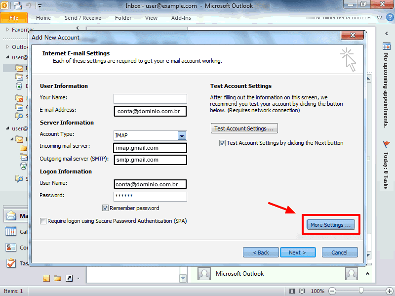 Configurando e-mail no Outlook (método que funciona!) - G7 Informática