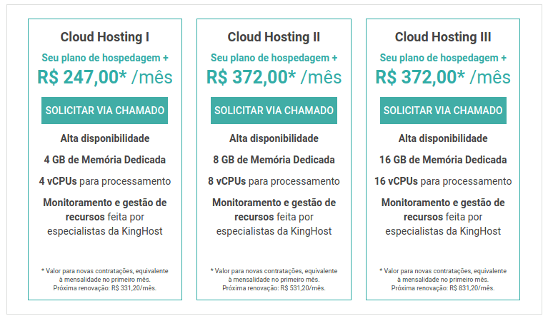 Upgrade para um cloud