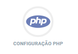 Ícone de configuração PHP do painel de controle KingHost