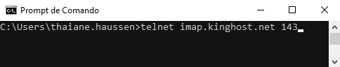 Teste de telnet.