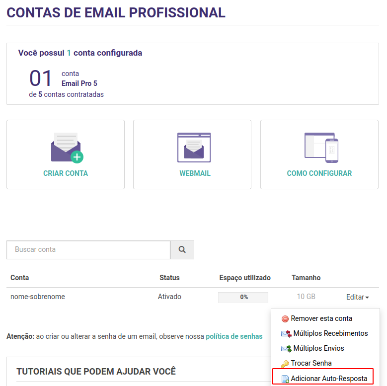 Email Profissional Como Criar Auto Resposta Em Seu Email Kinghost